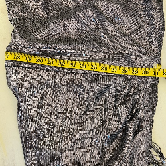 Gunmetal sequins cocktail dress - Picture 6 of 8